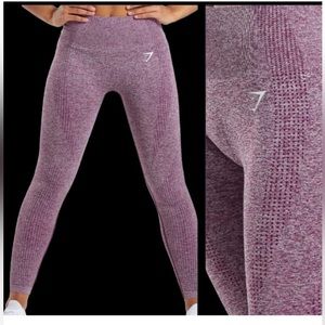Gymshark Vital Seamless high rise leggings maroon Size XS